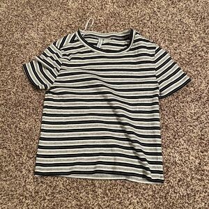 Striped Short Sleeve Top